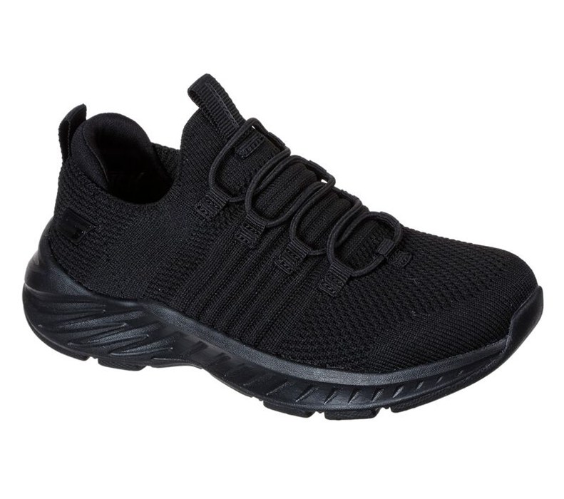 Skechers Pojkar Svarta Slip On - Elite Rush - Sverige (KIDQE-1853)